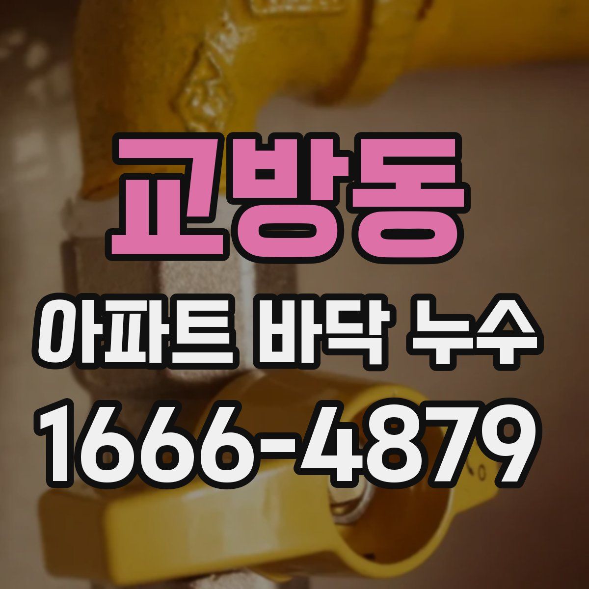 교방동 아파트 바닥 누수