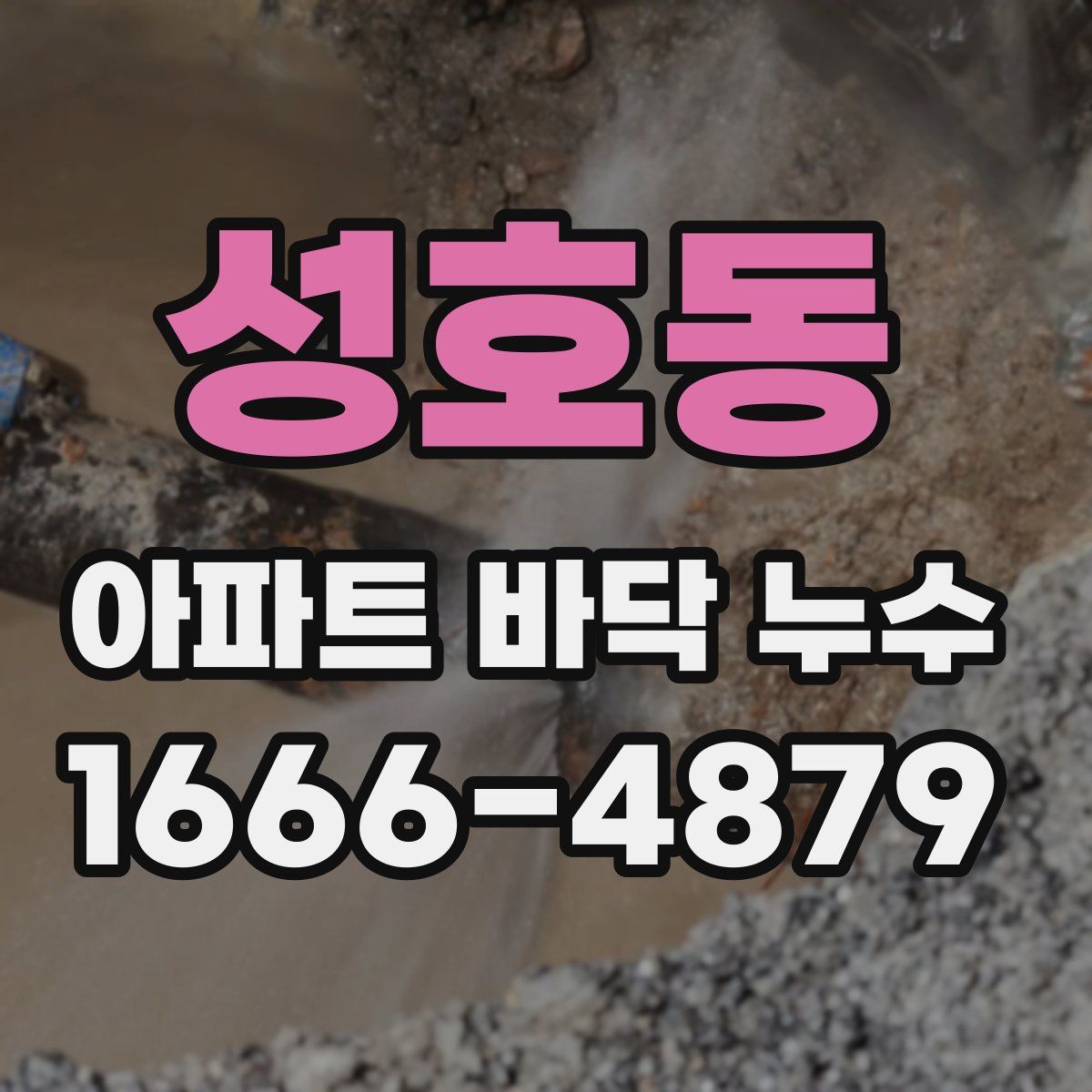 성호동 아파트 바닥 누수