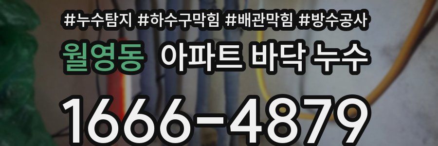 월영동 아파트 바닥 누수