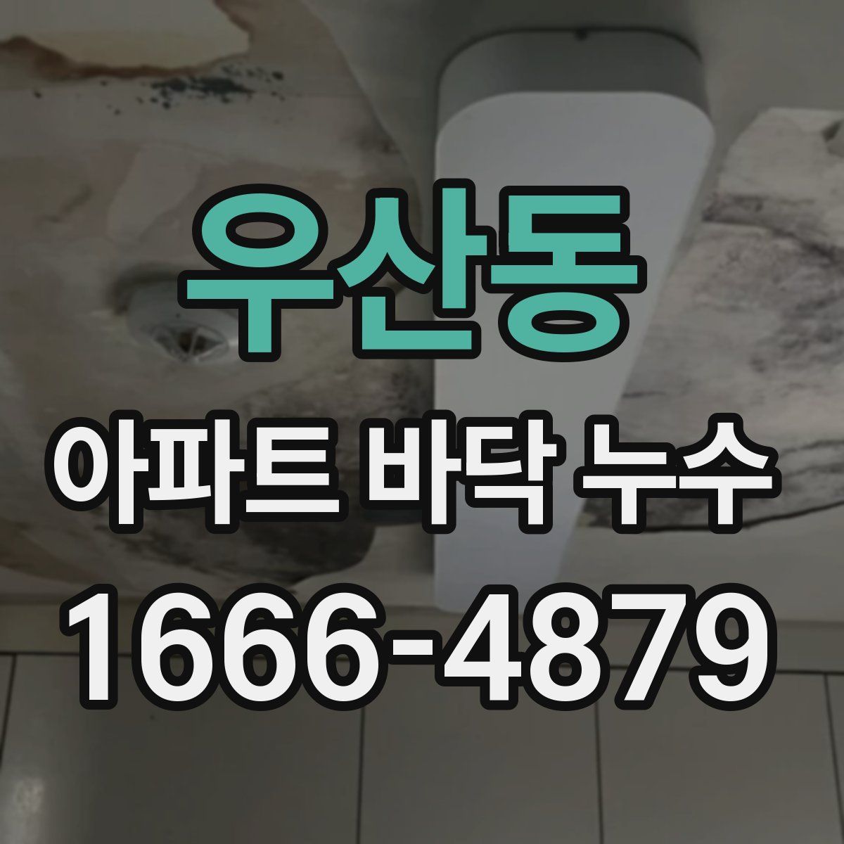 우산동 아파트 바닥 누수