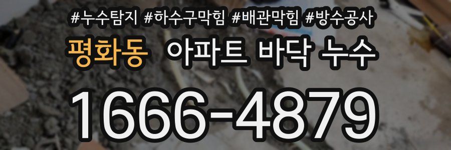 평화동 아파트 바닥 누수