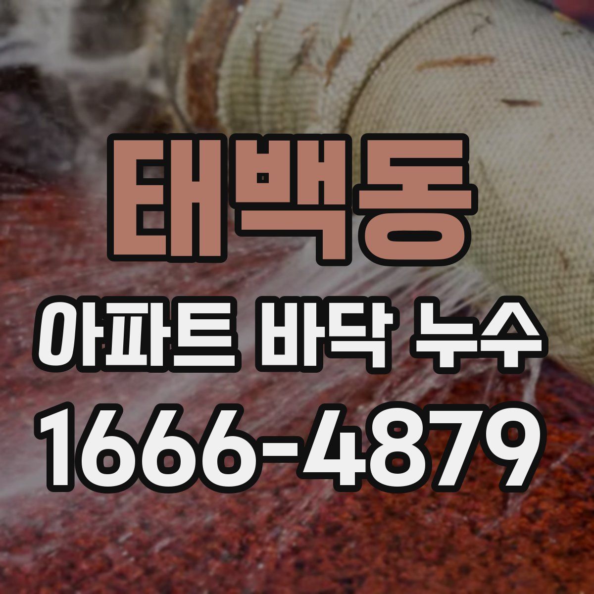 태백동 아파트 바닥 누수