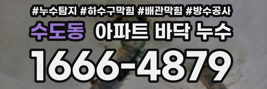 수도동 아파트 바닥 누수