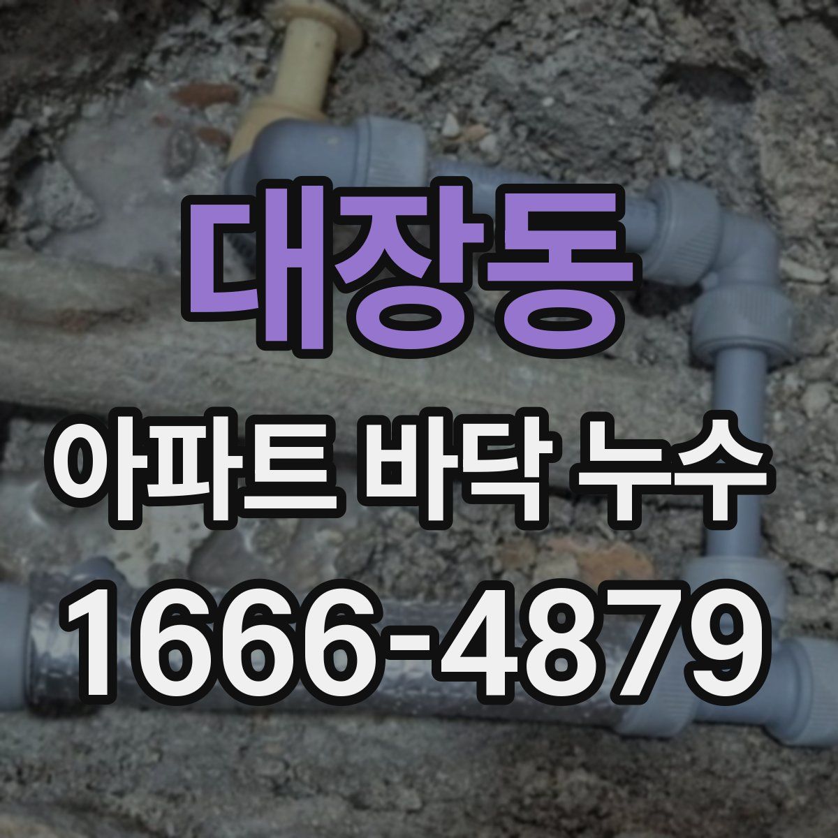 대장동 아파트 바닥 누수