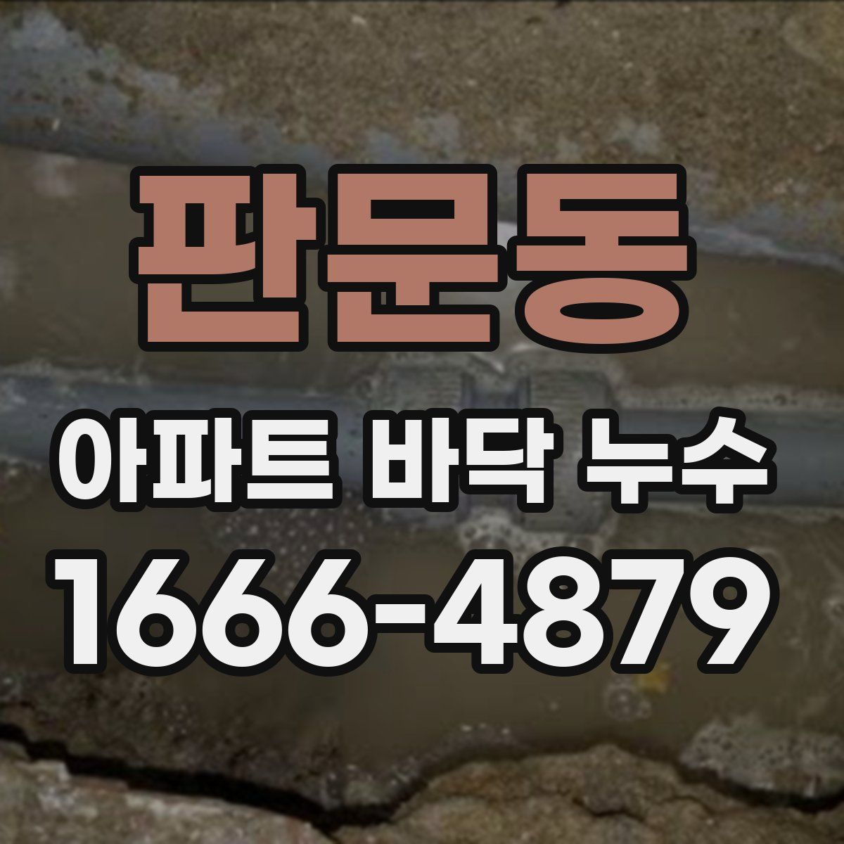 판문동 아파트 바닥 누수