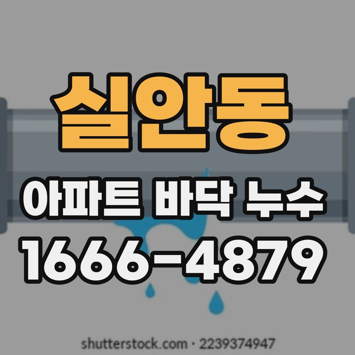 실안동 아파트 바닥 누수