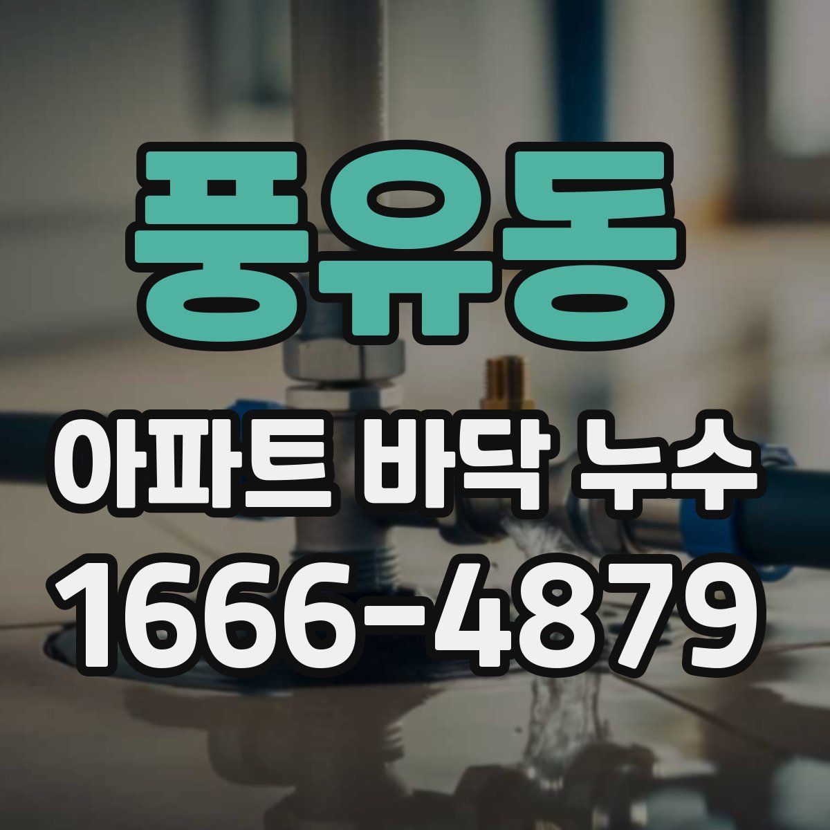풍유동 아파트 바닥 누수
