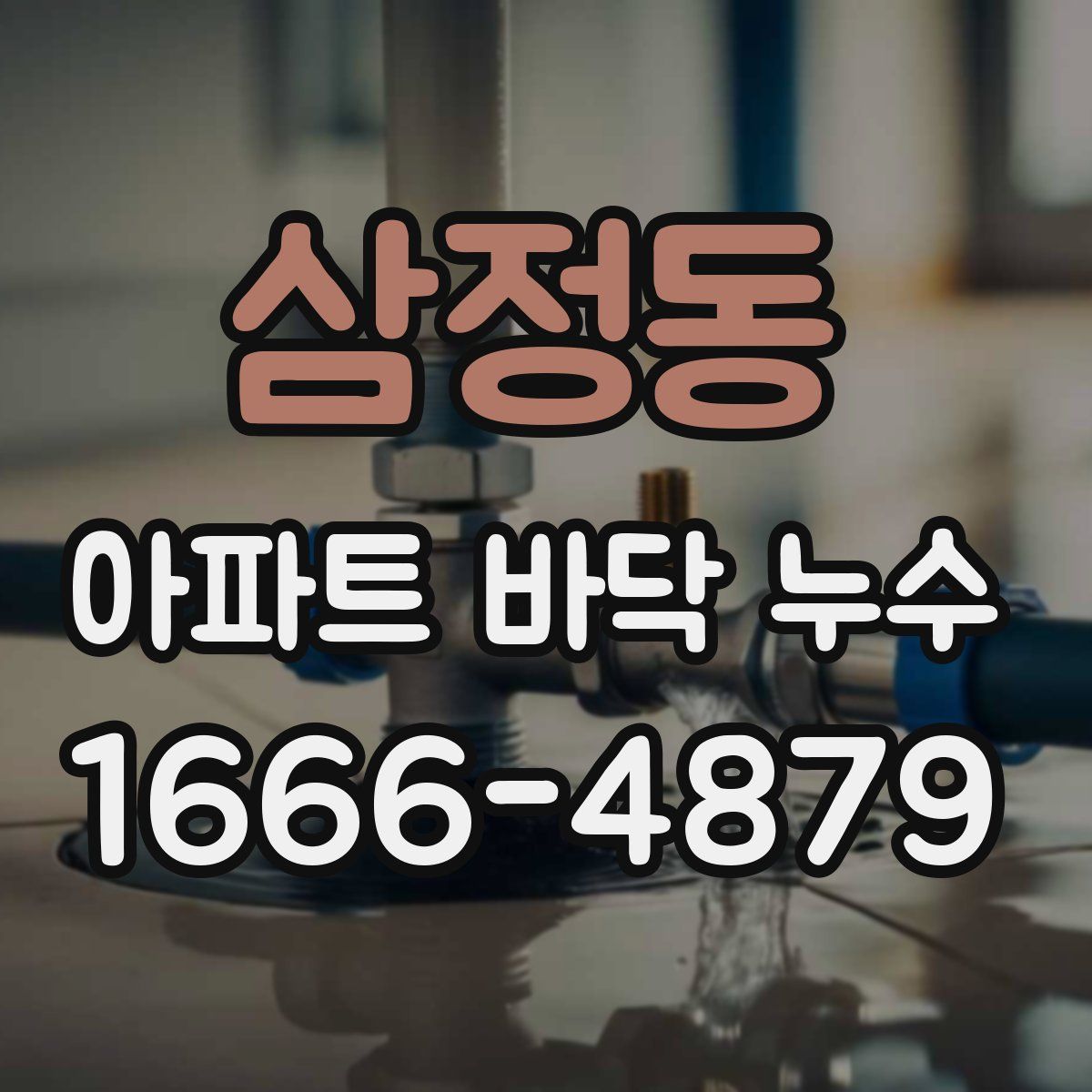 삼정동 아파트 바닥 누수
