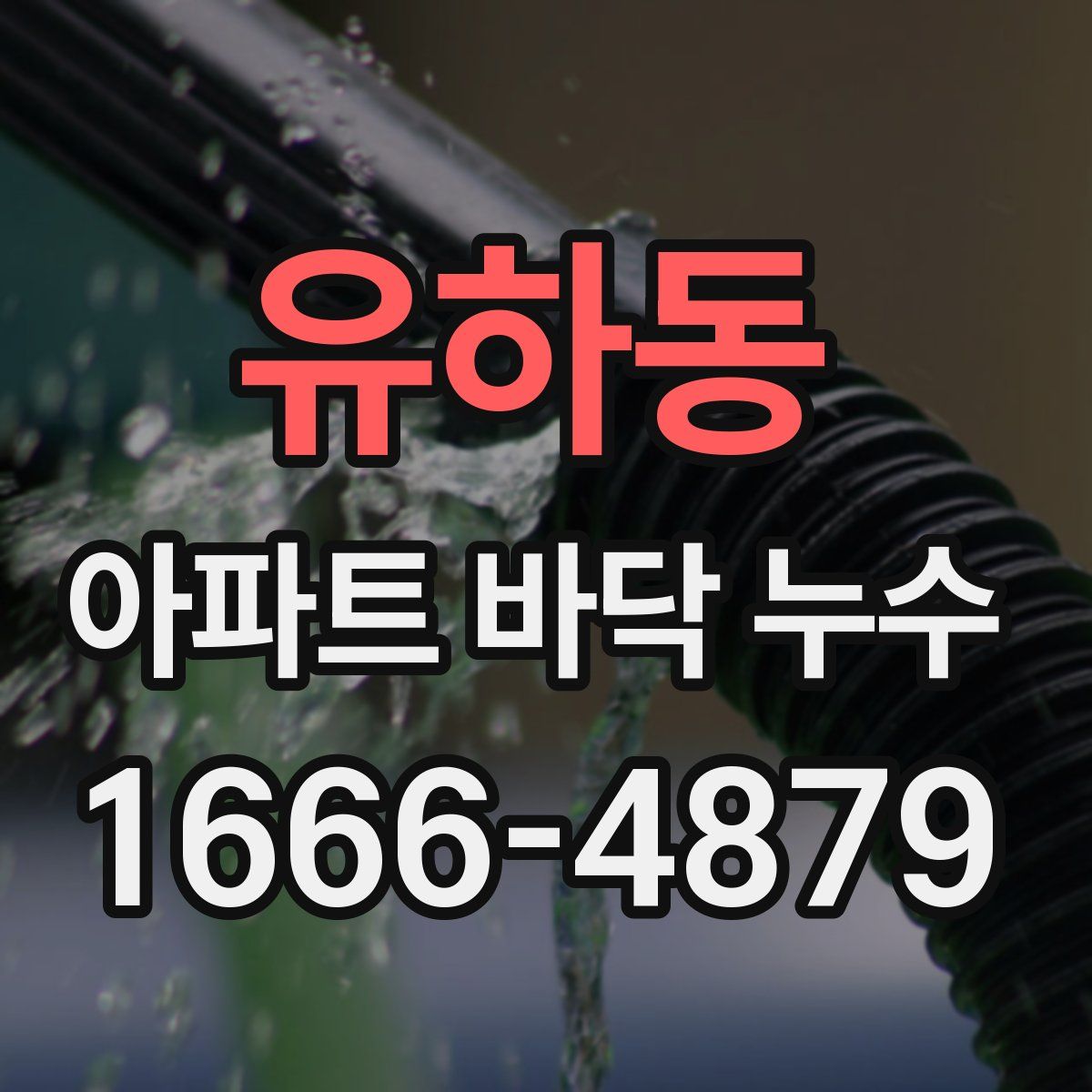 유하동 아파트 바닥 누수