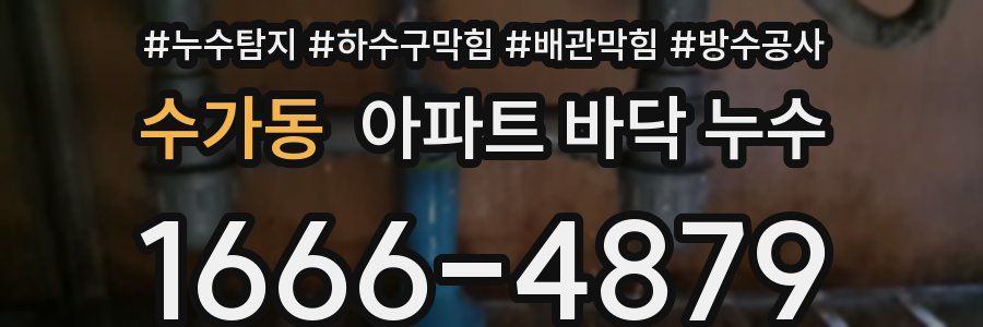 수가동 아파트 바닥 누수