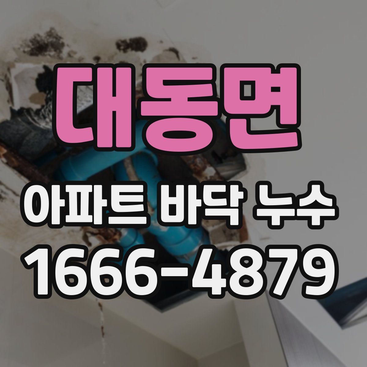 대동면 아파트 바닥 누수