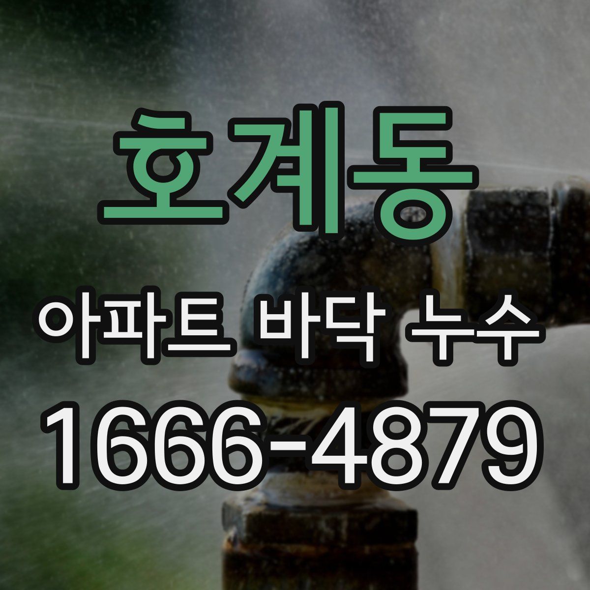 호계동 아파트 바닥 누수