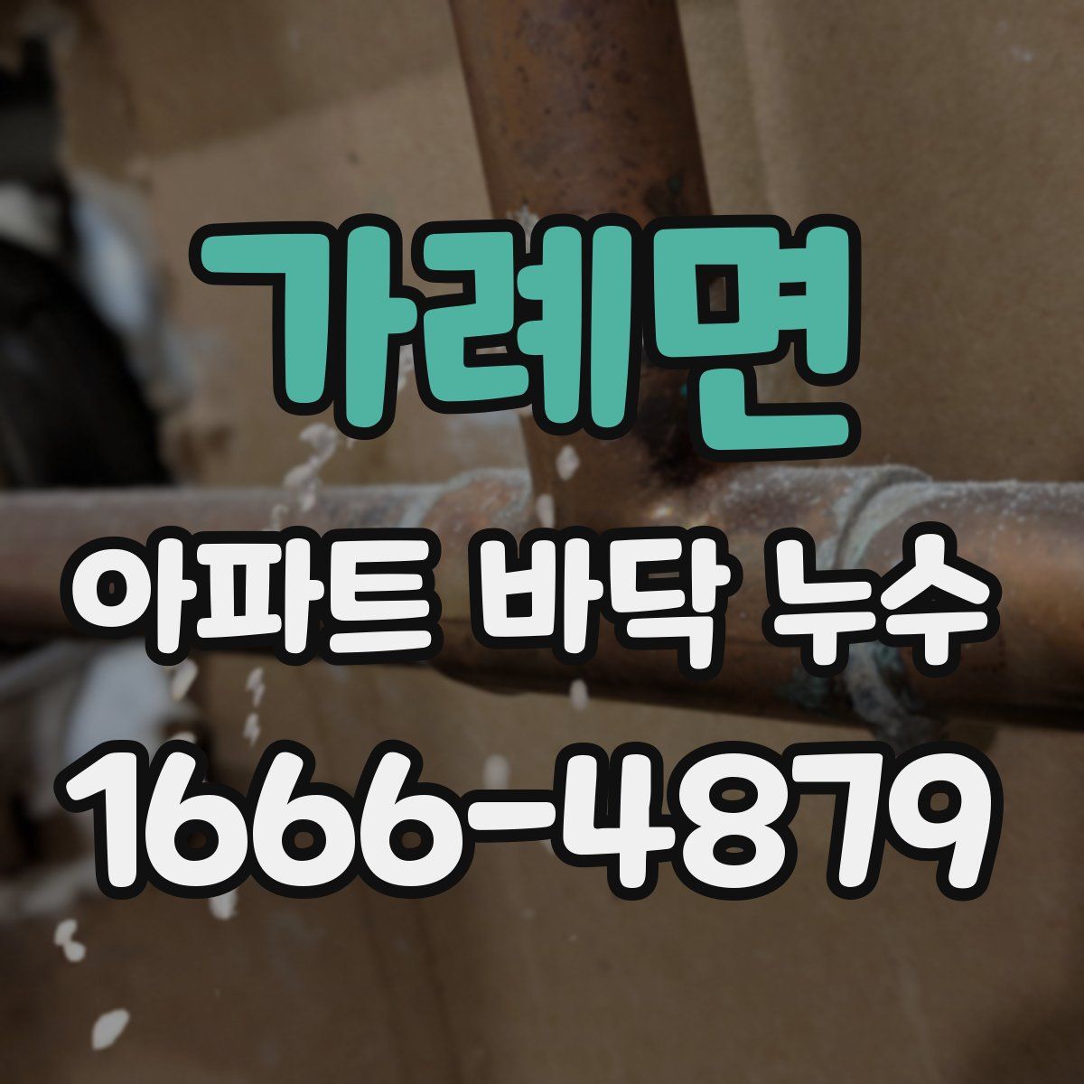 가례면 아파트 바닥 누수