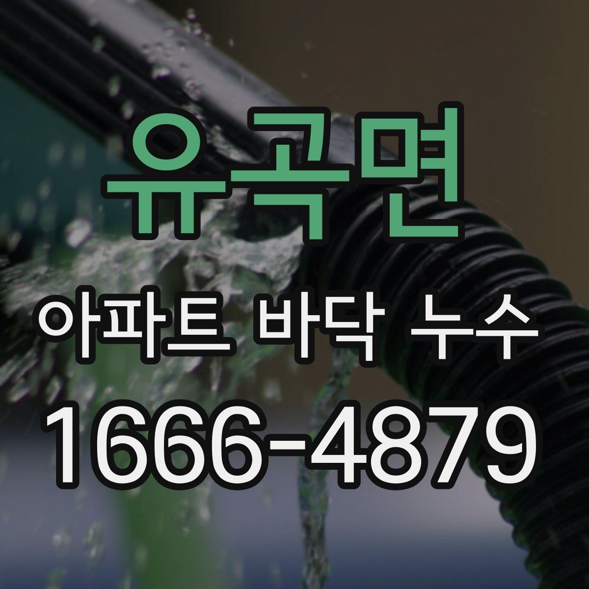 유곡면 아파트 바닥 누수