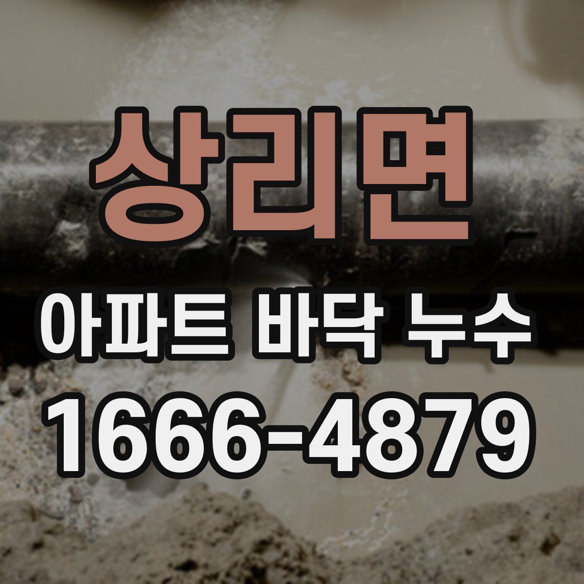상리면 아파트 바닥 누수