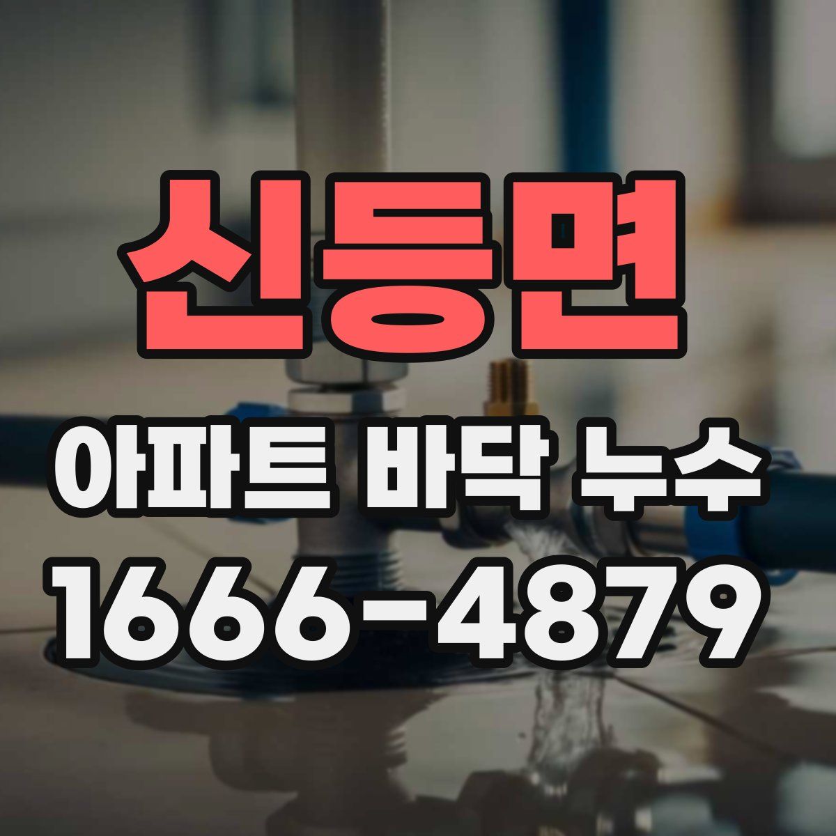 신등면 아파트 바닥 누수