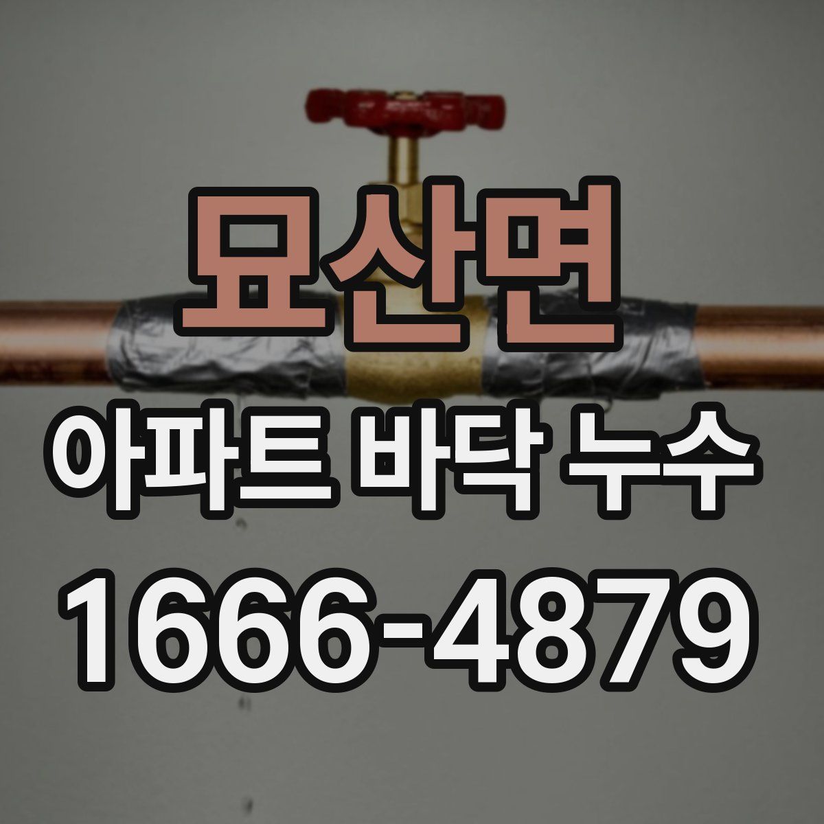묘산면 아파트 바닥 누수