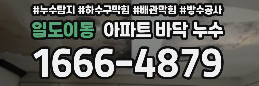 일도이동 아파트 바닥 누수