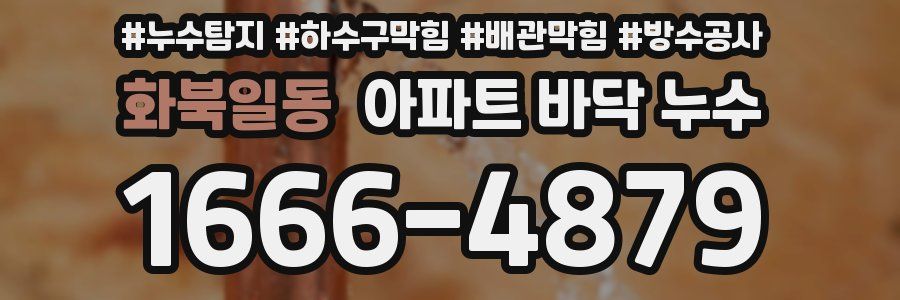 화북일동 아파트 바닥 누수