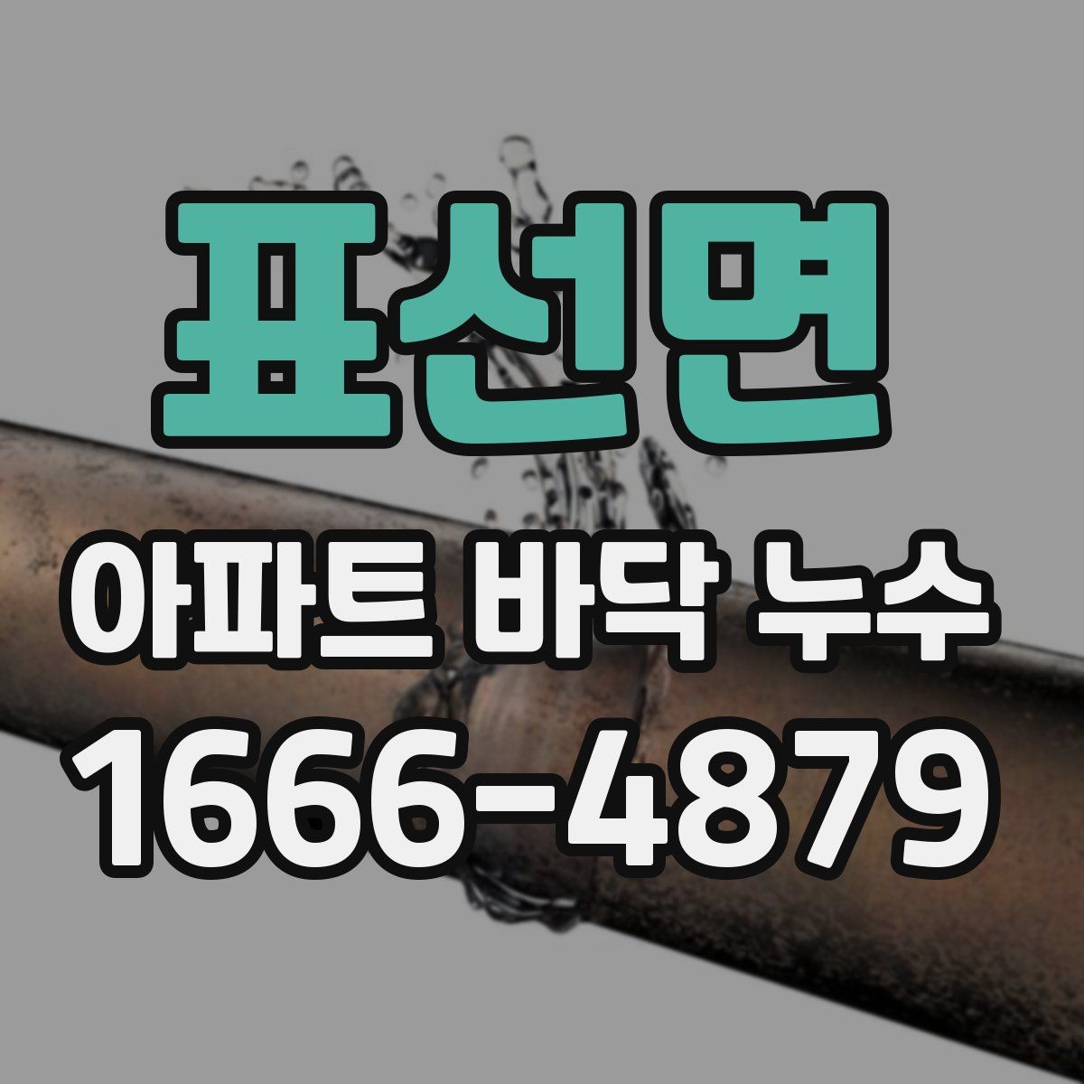 표선면 아파트 바닥 누수