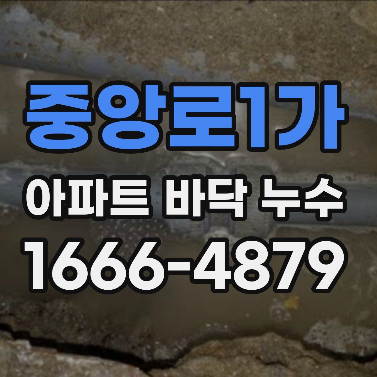 중앙로1가 아파트 바닥 누수