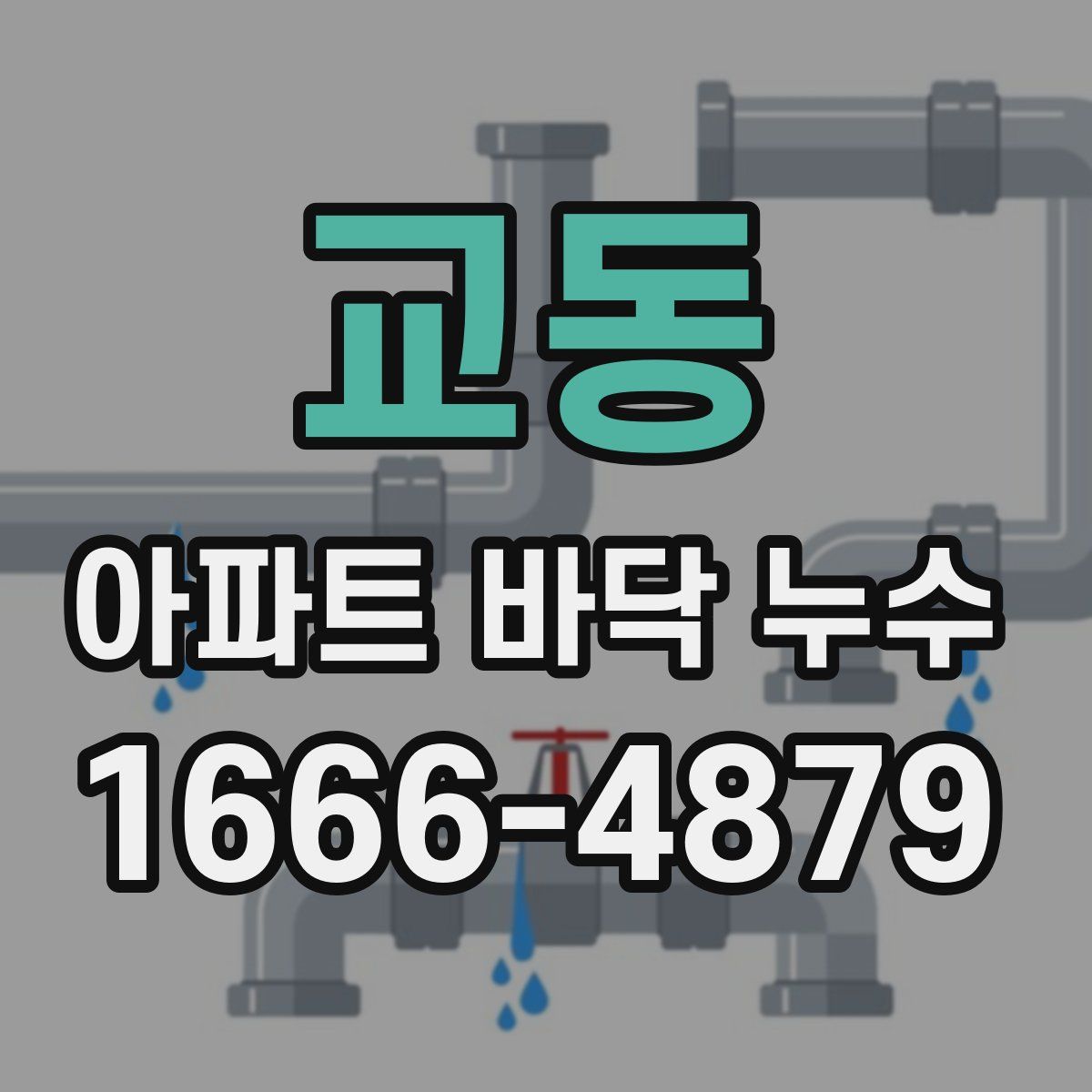 교동 아파트 바닥 누수