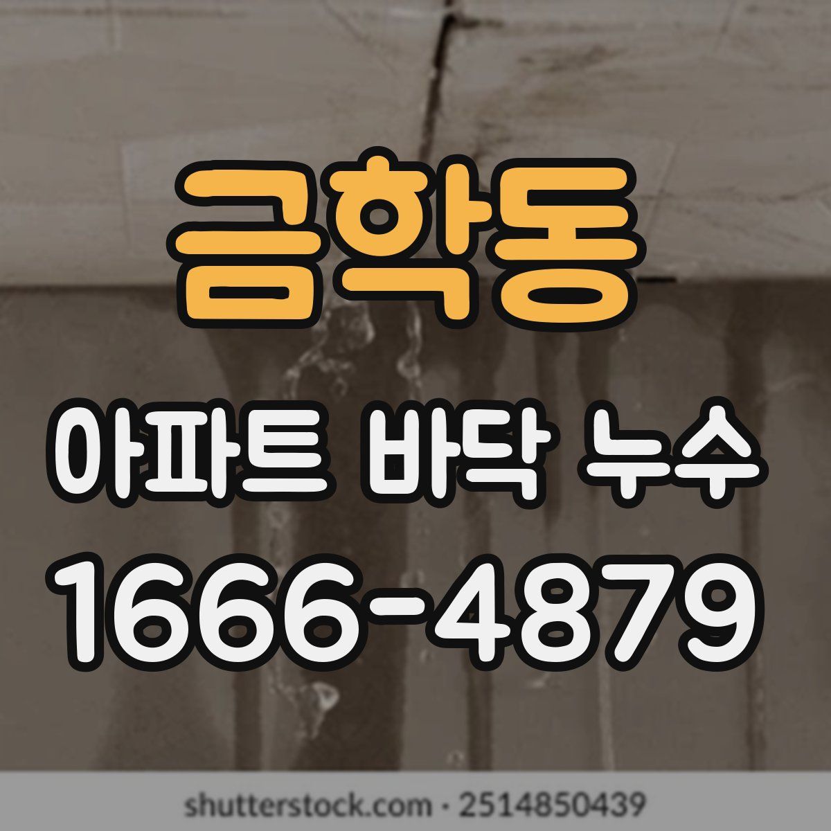 금학동 아파트 바닥 누수