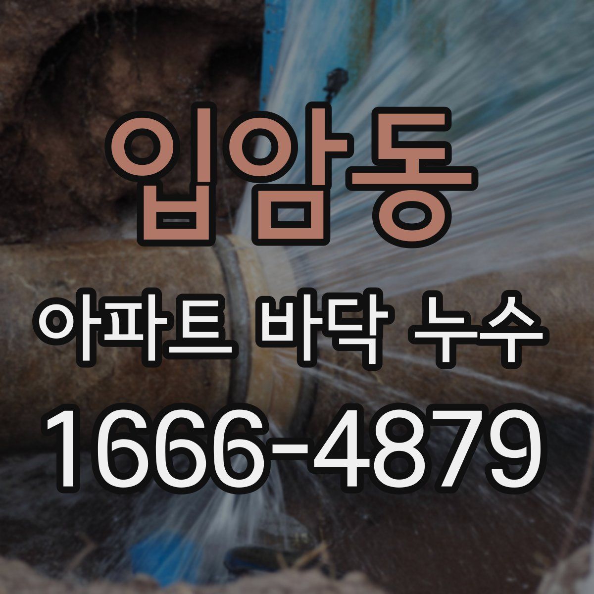 입암동 아파트 바닥 누수