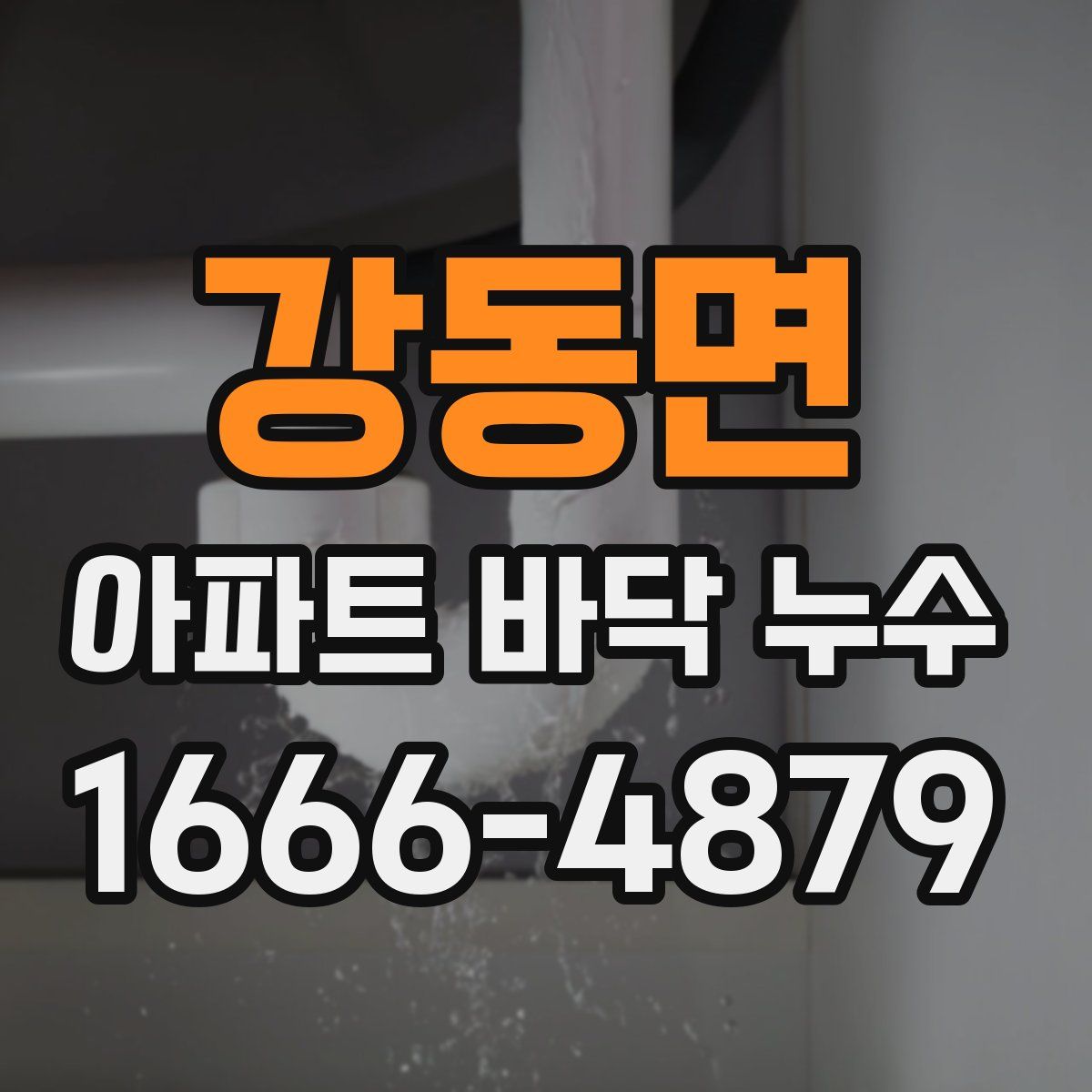 강동면 아파트 바닥 누수