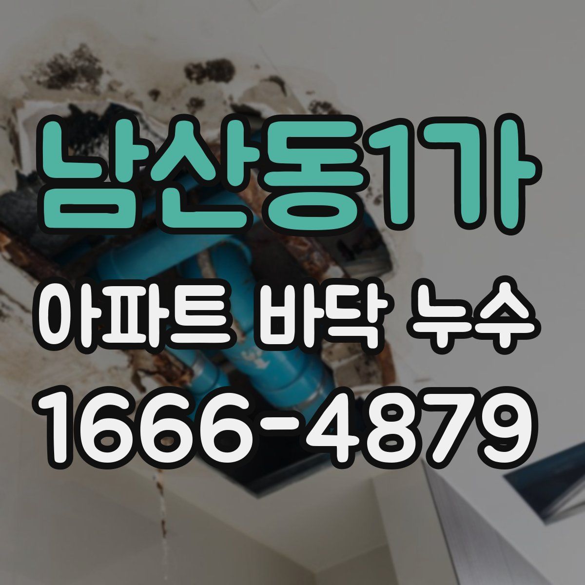 남산동1가 아파트 바닥 누수