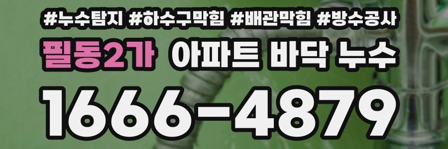 필동2가 아파트 바닥 누수