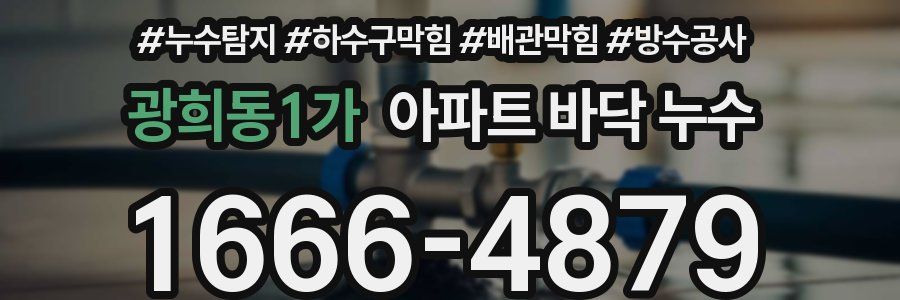 광희동1가 아파트 바닥 누수