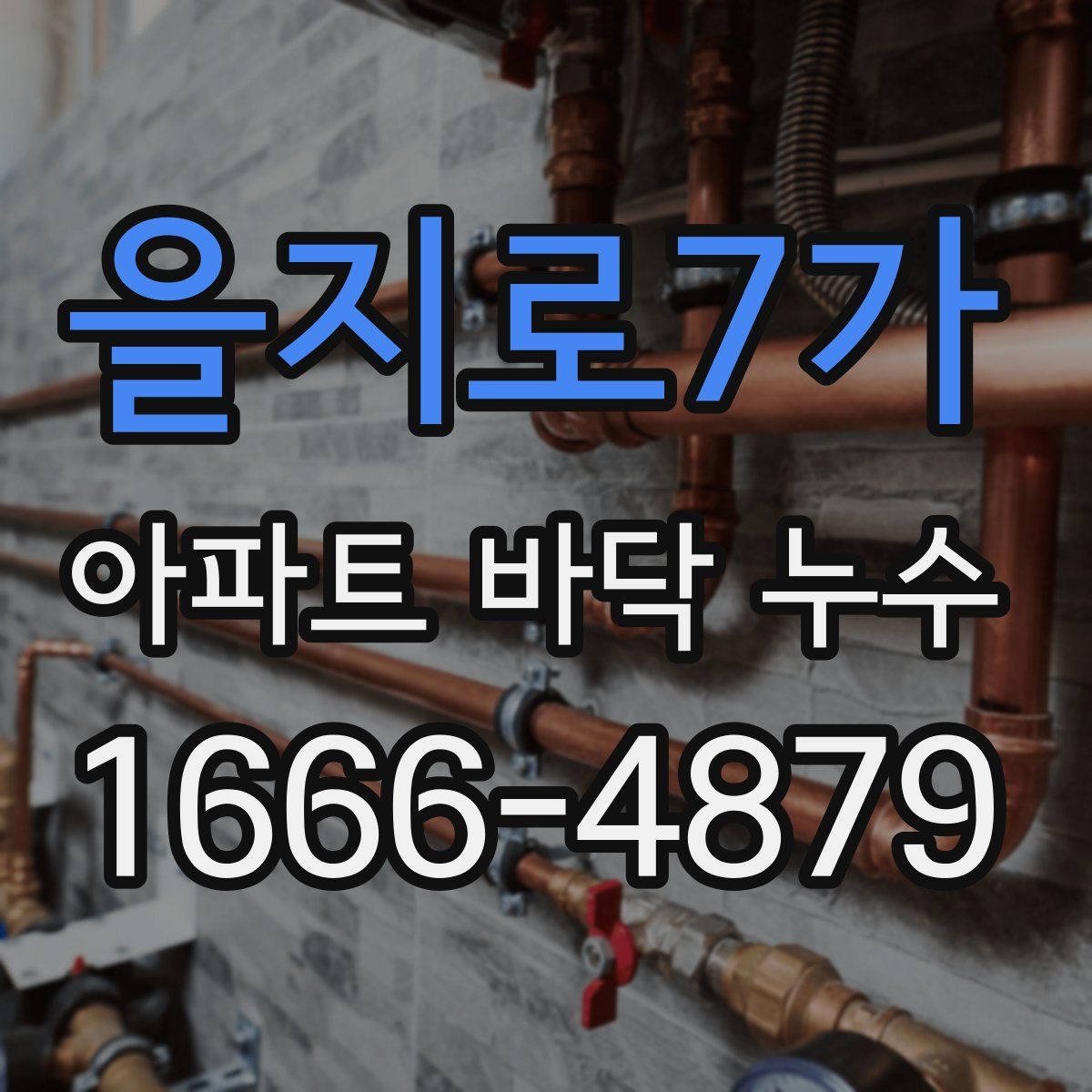 을지로7가 아파트 바닥 누수