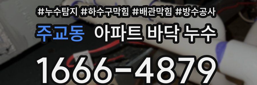 주교동 아파트 바닥 누수