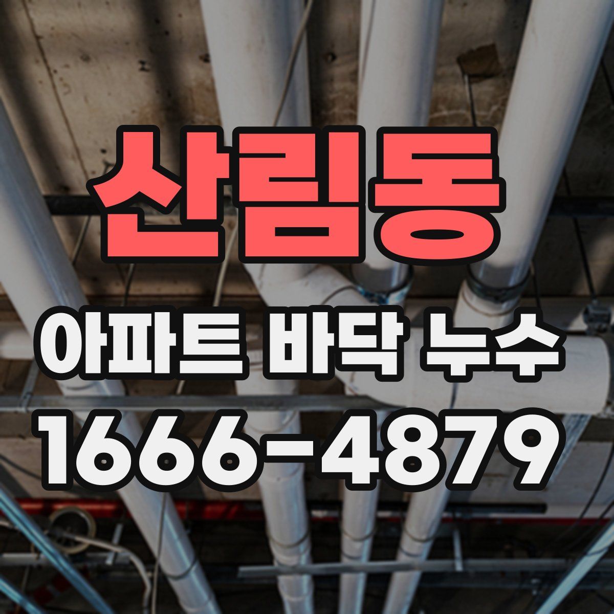 산림동 아파트 바닥 누수