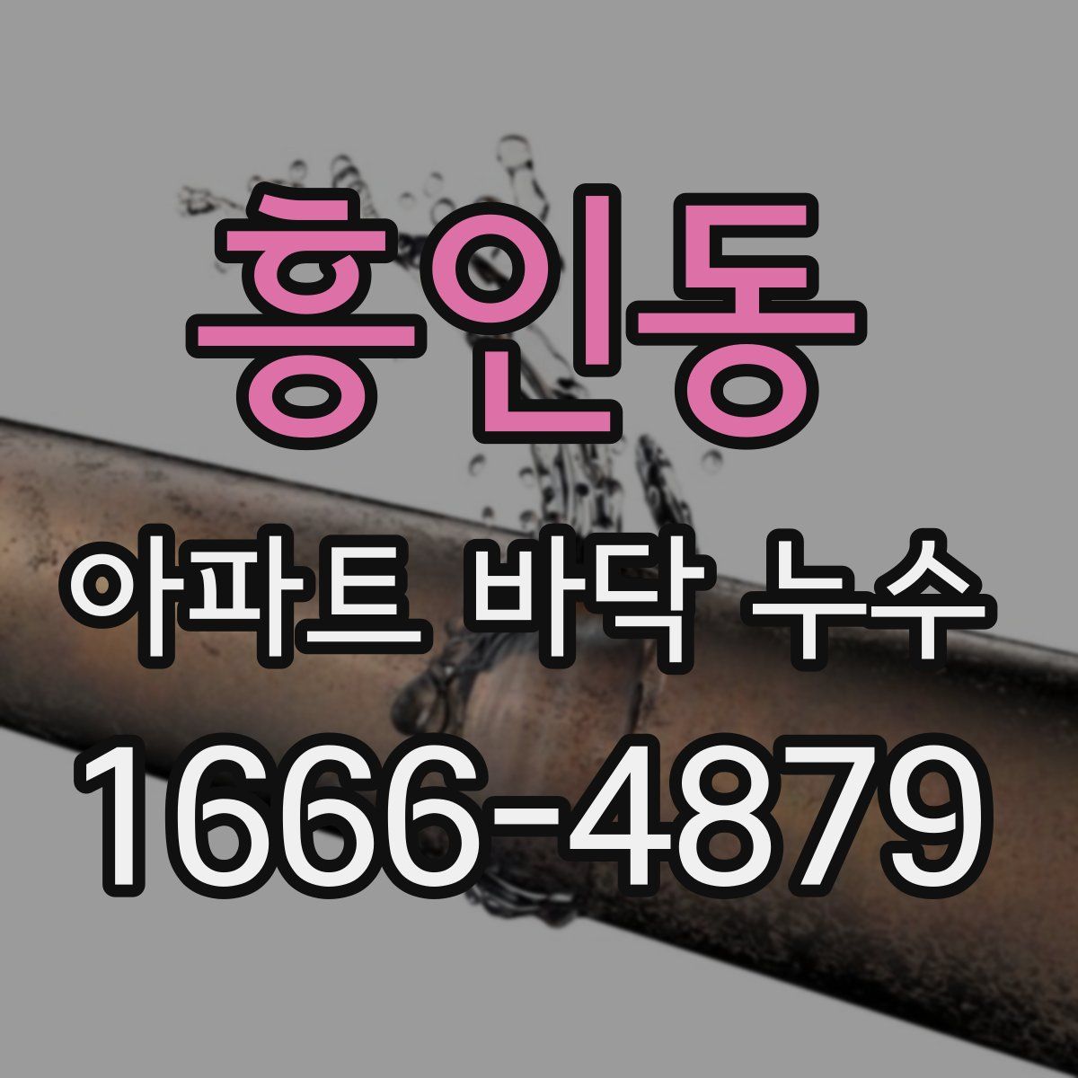 흥인동 아파트 바닥 누수