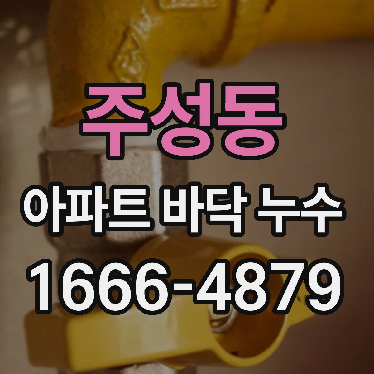 주성동 아파트 바닥 누수