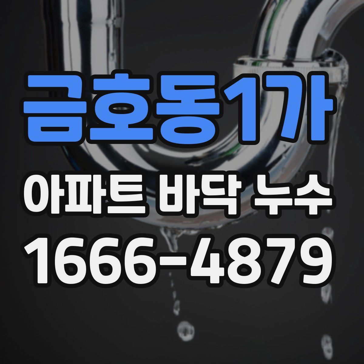 금호동1가 아파트 바닥 누수