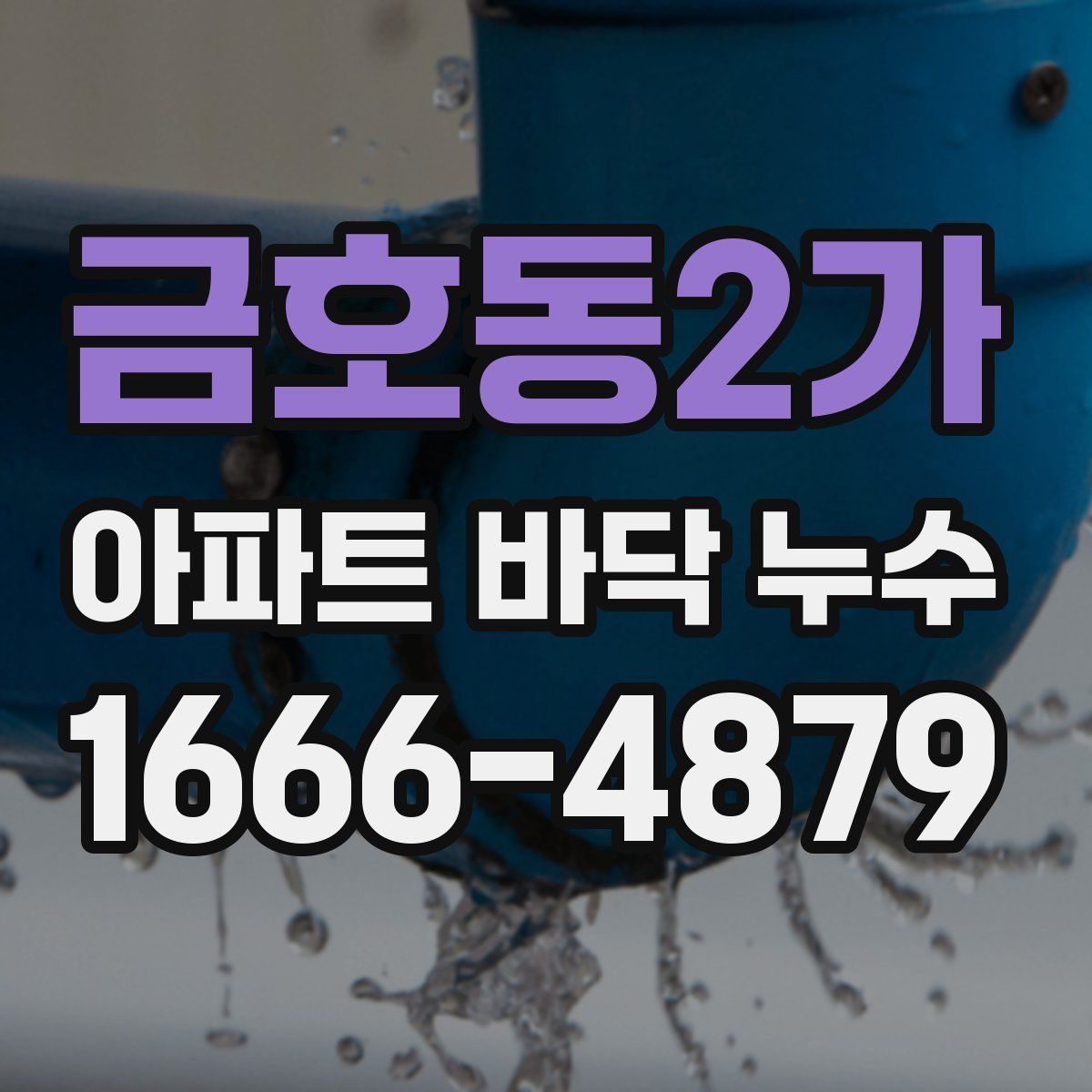 금호동2가 아파트 바닥 누수
