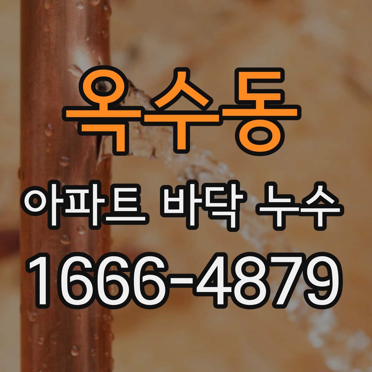 옥수동 아파트 바닥 누수