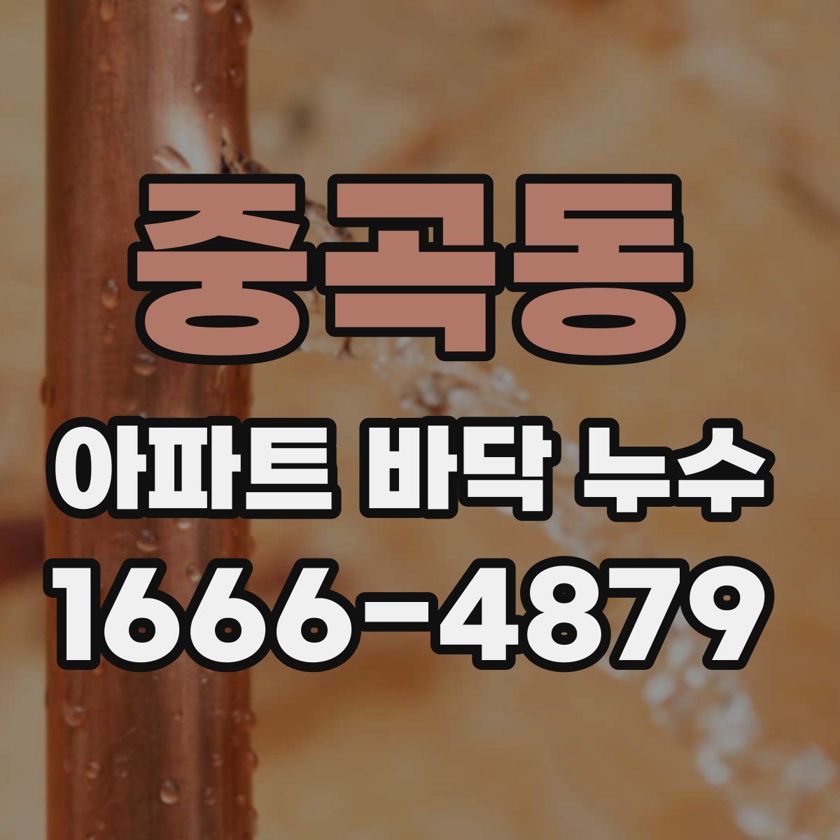 중곡동 아파트 바닥 누수