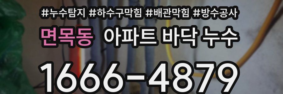 면목동 아파트 바닥 누수