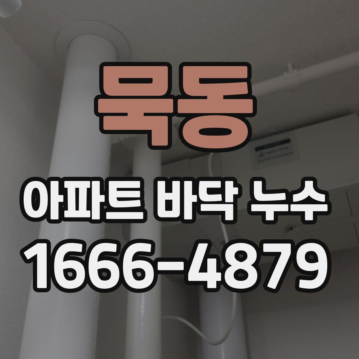 묵동 아파트 바닥 누수