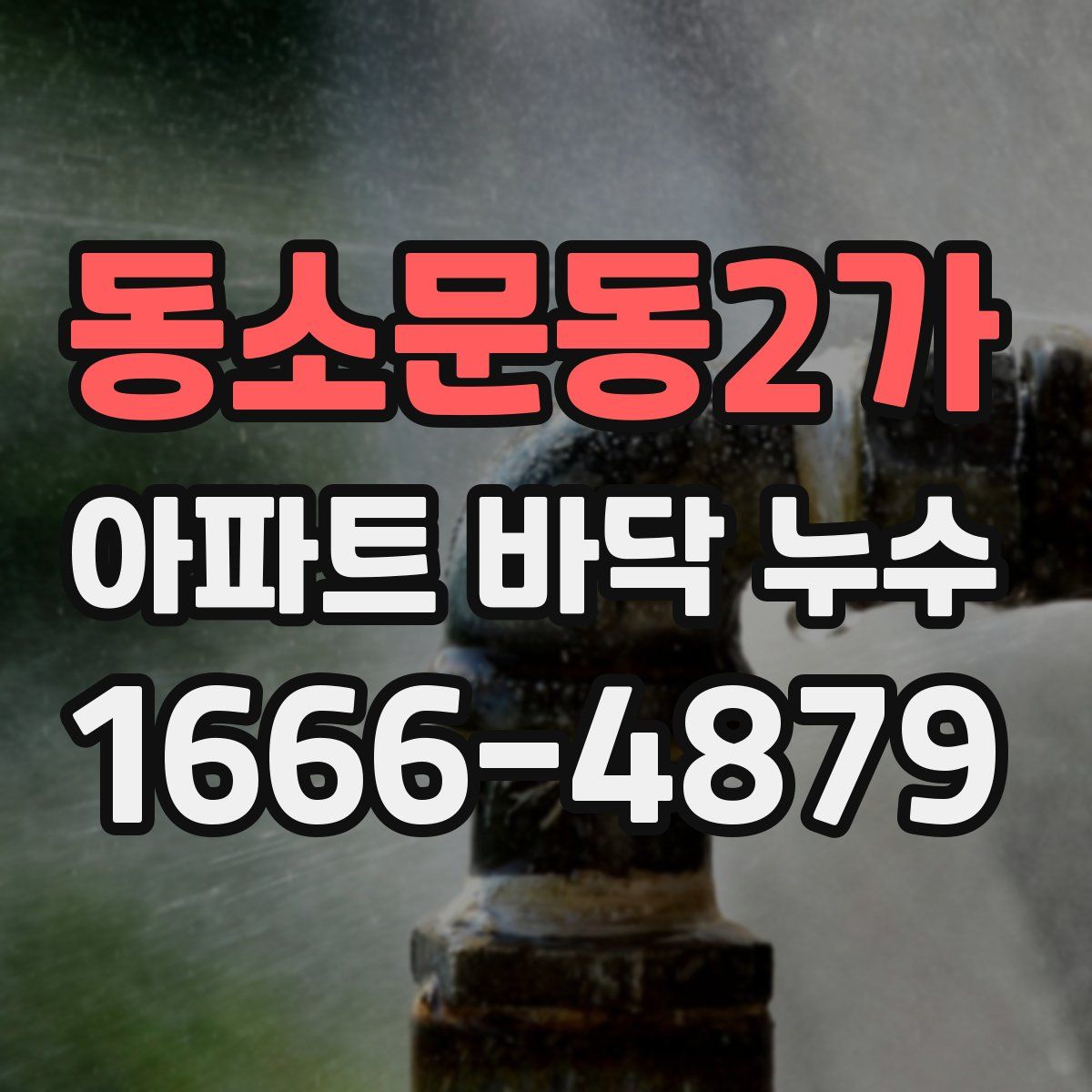 동소문동2가 아파트 바닥 누수