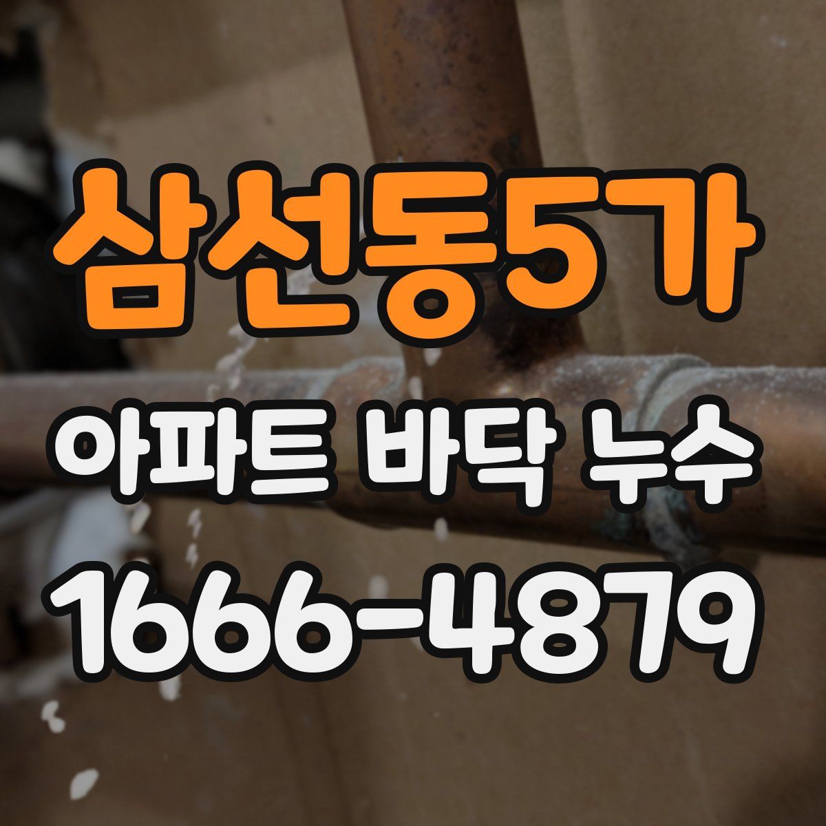 삼선동5가 아파트 바닥 누수