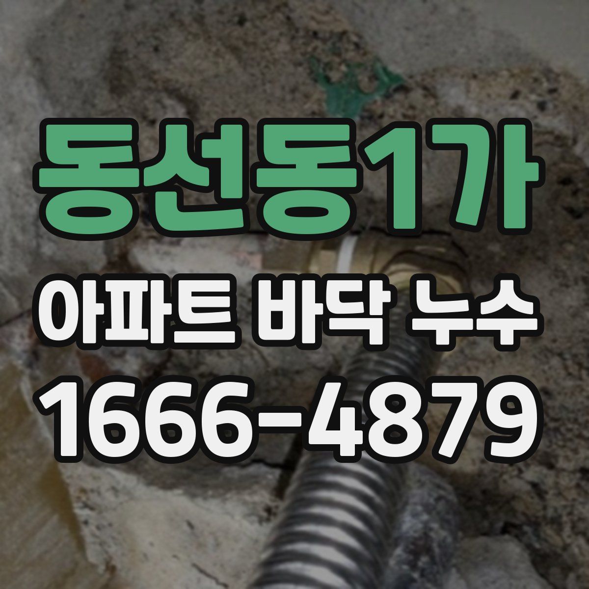 동선동1가 아파트 바닥 누수