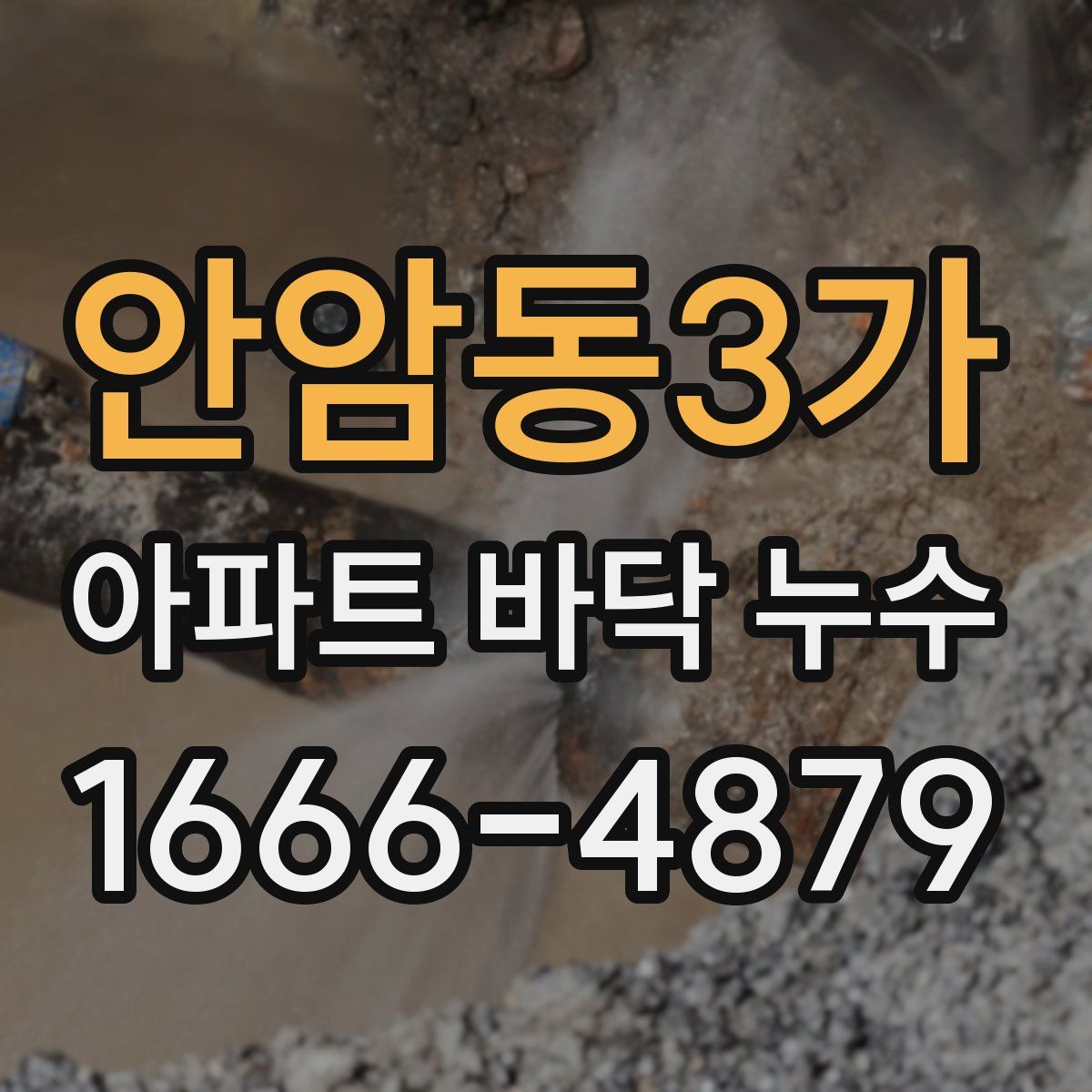 안암동3가 아파트 바닥 누수