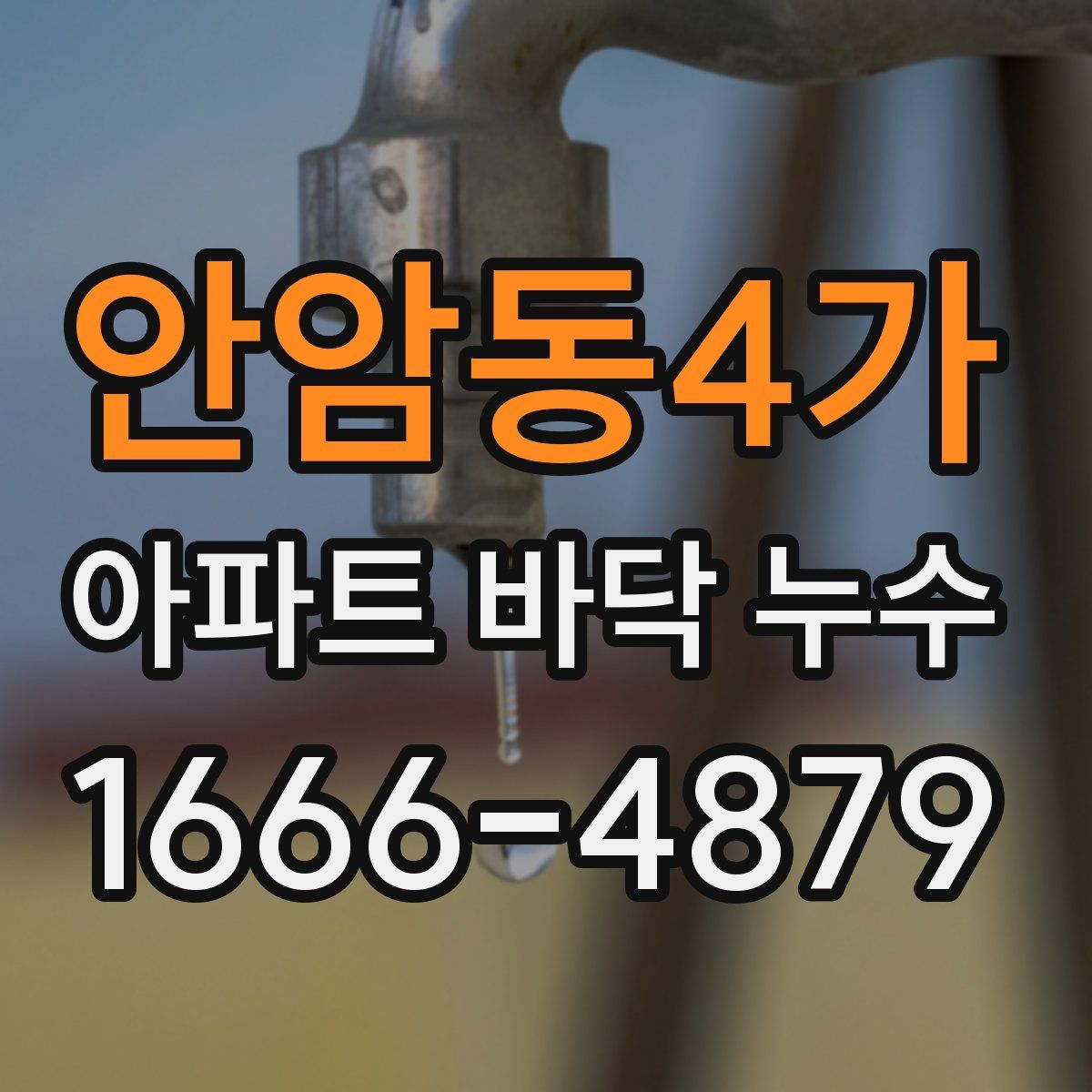 안암동4가 아파트 바닥 누수