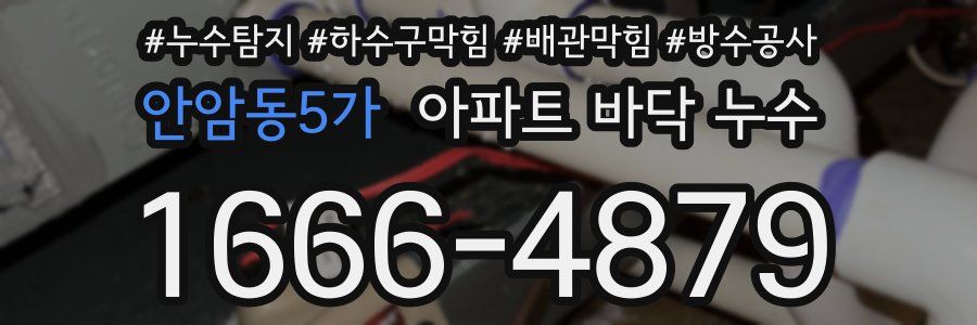 안암동5가 아파트 바닥 누수