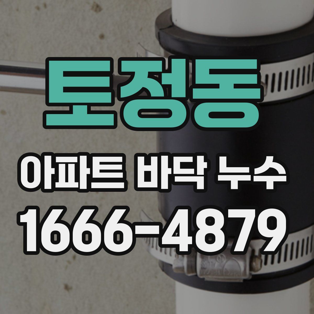 토정동 아파트 바닥 누수